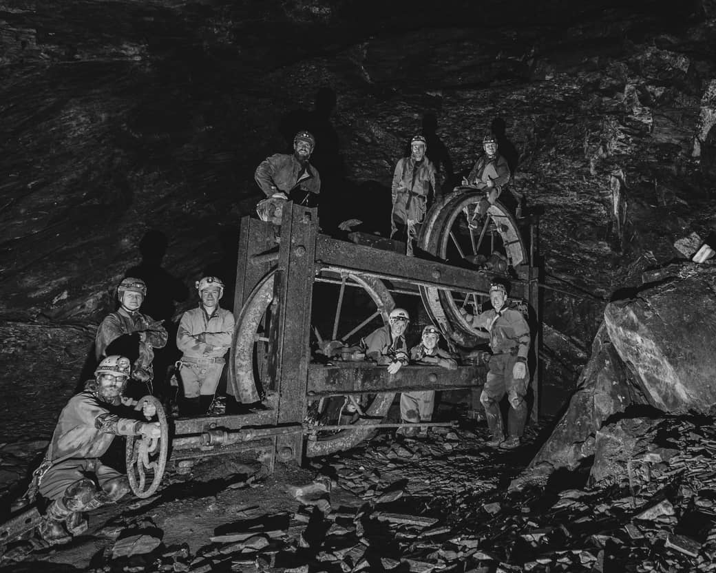 Photograph from a Gloucester Speleological Society caving trip