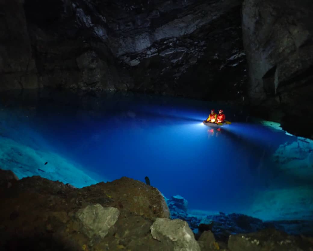 Photograph from a Gloucester Speleological Society caving trip
