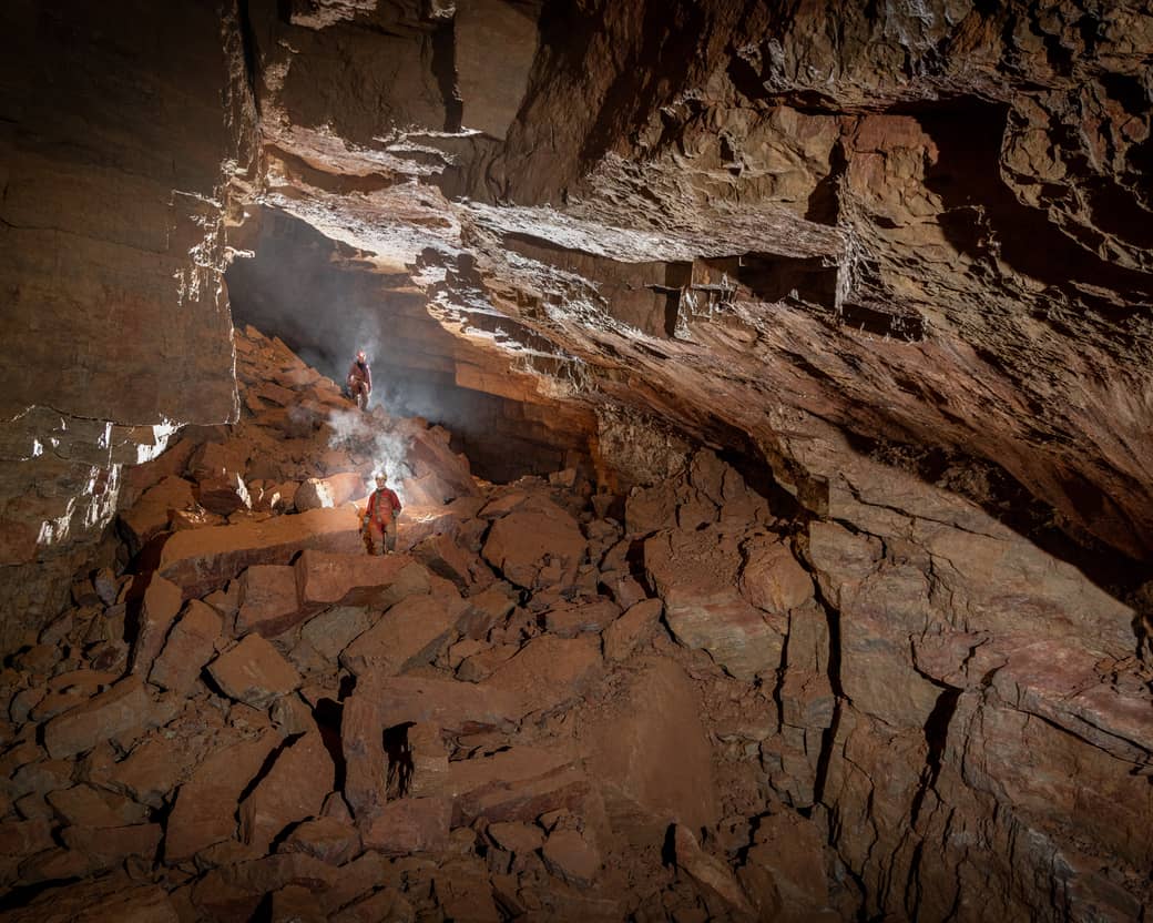 Photograph from a Gloucester Speleological Society caving trip
