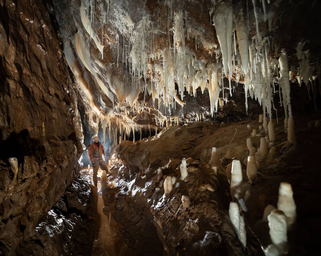 Photograph from a Gloucester Speleological Society caving trip